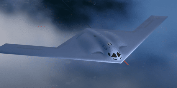 시험비행 중인 B-21 레이더. @유투브
