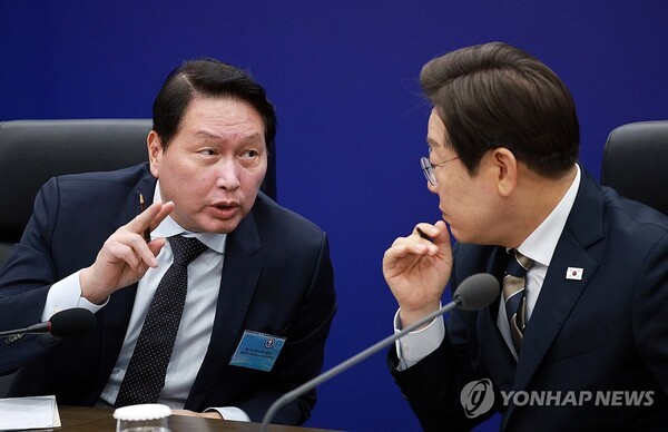 이재명 대통령과 최태원 SK그룹 회장. @연합뉴스