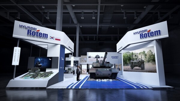 현대로템이 폴란드 국제방산전시회에 공개한 K2 전차. @연합스