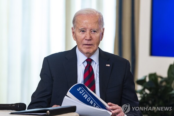 보라색 넥타이를 선호했던 조 바이든 전 대통령. @연합뉴스