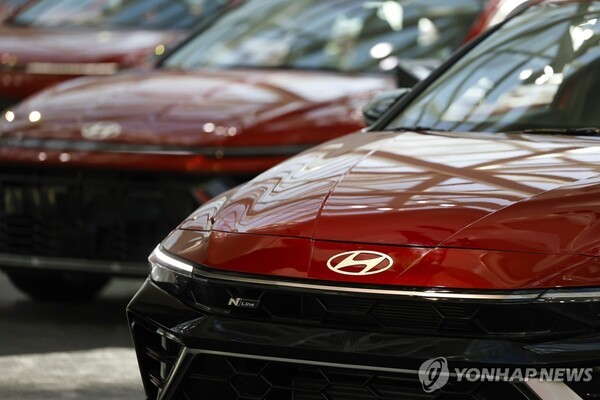 LA오토쇼에 전시된 현대차. @연합뉴스