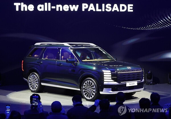 지난 1월 공개된 올 뉴 팰리세이드. @연합뉴스