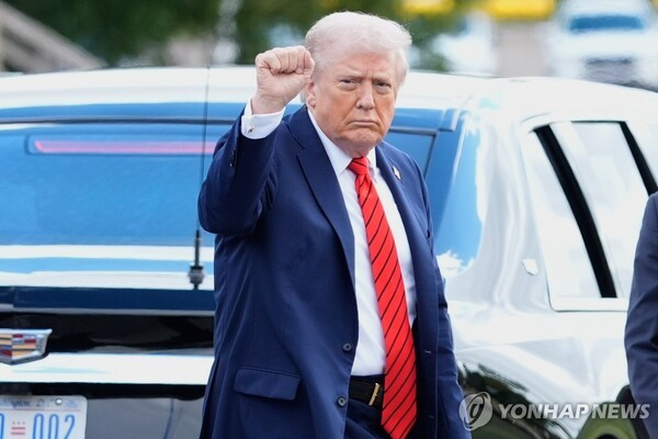 중국에 대한 보복관세를 천명한 트럼프 대통령. @연합뉴스