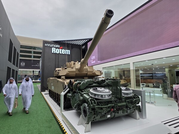 SNT다이내믹스, 현대로템과 함께 IDEX 2025 참가. @연합뉴스