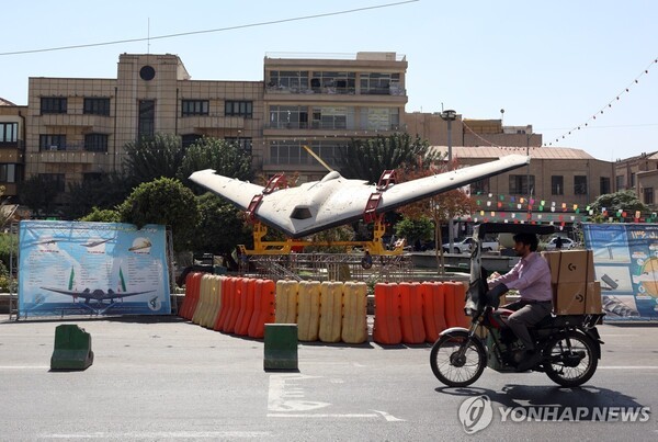 러시아군이 개량 중인 이란제 샤헤드 자폭 드론. @연합뉴스