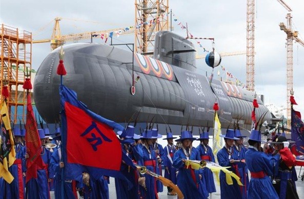 최근 취역한 장영실 잠수함 모습@국방부