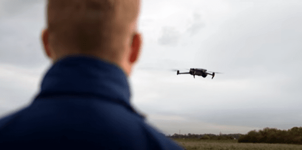 덴마크 오르보르에서 시험비행 중인 안티드론 시스템. @마이디펜스