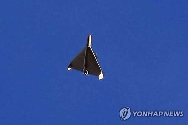 러시아가 이란으로부터 기술전수를 받아 대량생산하는 이란제 샤헤드 자폭 드론. @연합뉴스