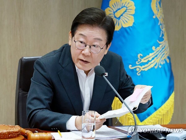 공정한 방산 생태계를 강조하는 이재명 대통령. @연합뉴스